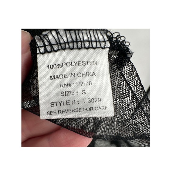 Haute Project Embroidered Sheer Mesh Cardigan Womens S Whimsygoth Fairy Grunge - Picture 7 of 9